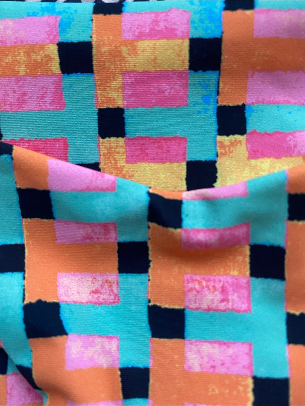 Skatie ' bikini bottoms in a colorful checkered "RADICAL" print - Picture 5 of 6